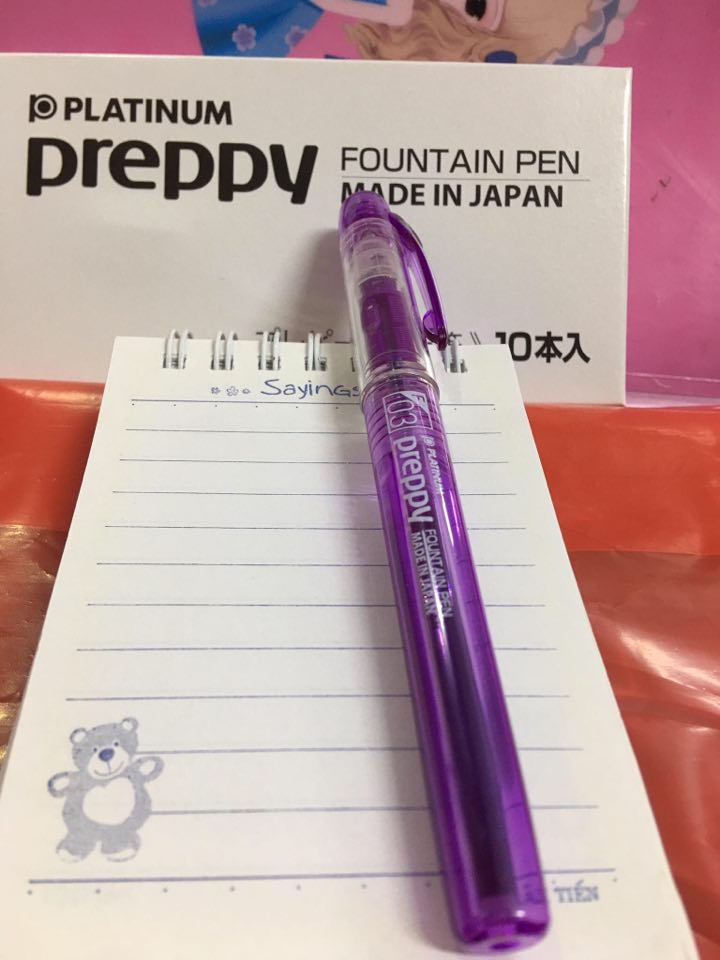 Bút Máy Nhật Preppy Platinum 03 (Màu tím)