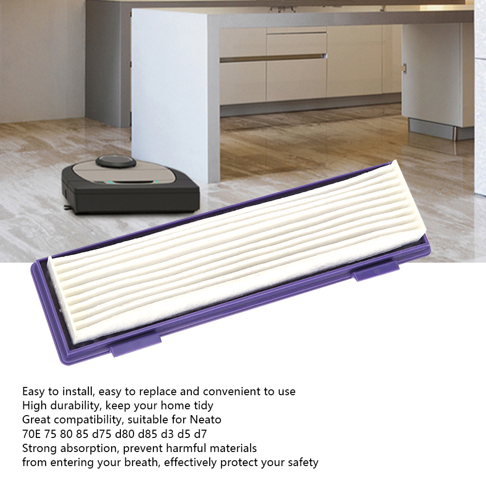 Bộ lọc máy hút bụi-4 phụ kiện thay thế bộ lọc máy hút bụi phù hợp cho neato 70e 75 80 85 d75 d80 d85 d3 d5 d7