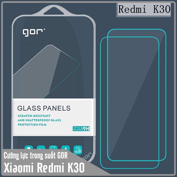 Bộ 2 kính cường lực xiaomi redmi k30/ k30 5g/ k30 ultra/ k30 pro chính hãng gor chống vân tay