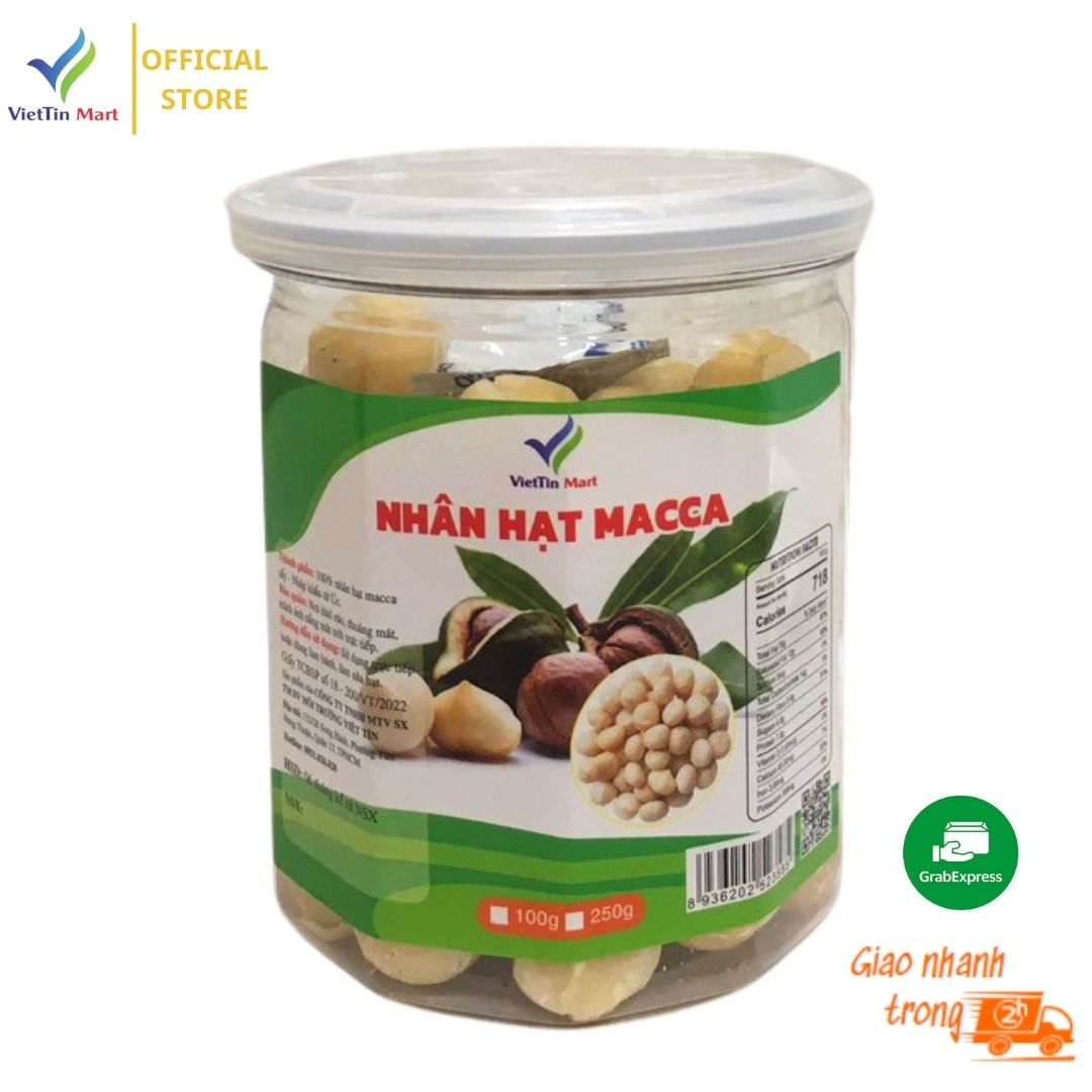 Nhân macca nguyên hạt đã tách vỏ loại ngon