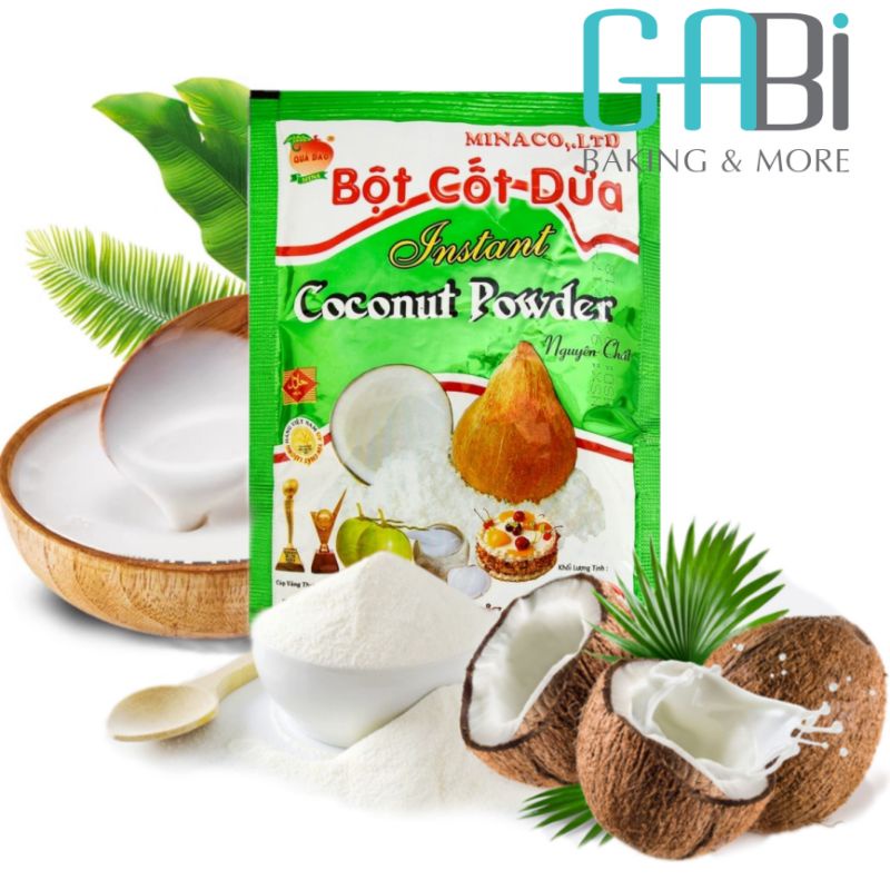 10 Gói Bột Cốt Dừa Nguên Chất 50g (Coconut Powder)