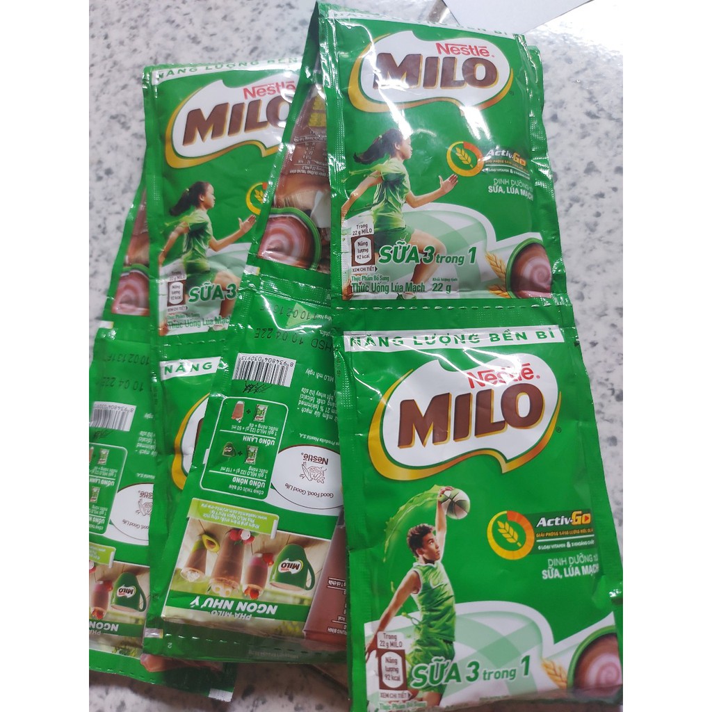 Sữa Bột Milo  Dây 10 gói x 22g