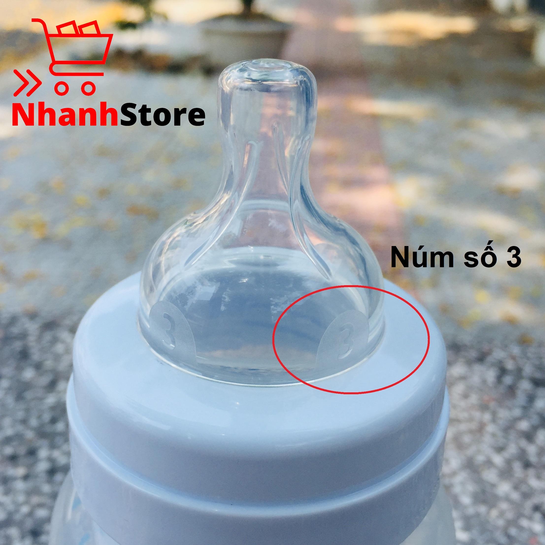 Bình sữa Philips Avent Classic 330ml (Núm số 3, 6 tháng+)