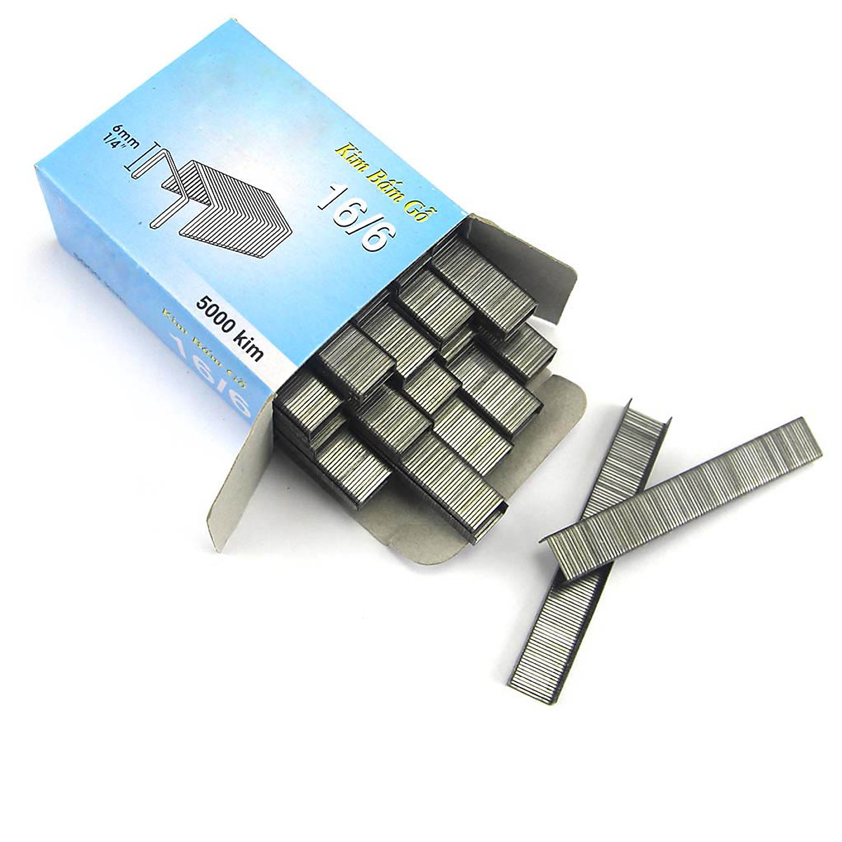 Ghim bấm gỗ 16/6 1 hộp 5000 kim
