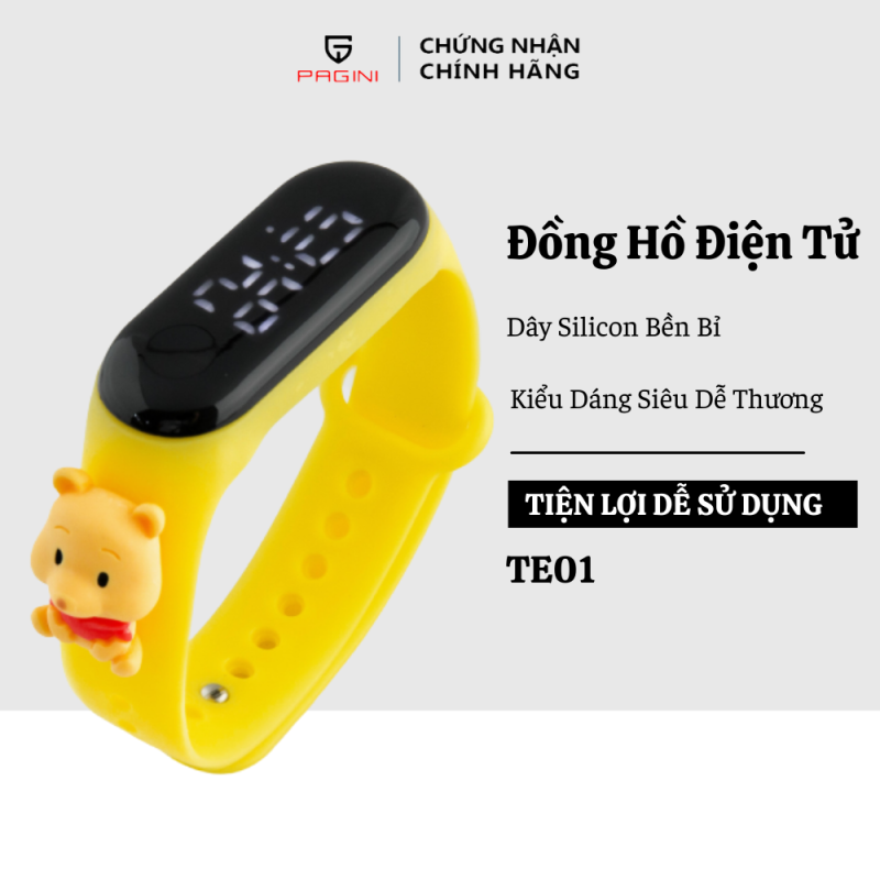 Đồng Hồ Điện Tử Kiểu Dáng Dễ Thương - Thiết Kế Dây Đeo Bền Bỉ - TE000001 bán chạy