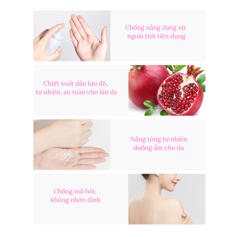 Xịt chống nắng, chống nắng dạng xịt Maycreat