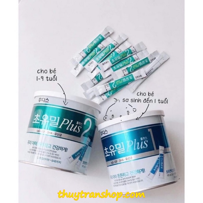 Sữa non/men vi sinh Hàn Quốc lon 100g