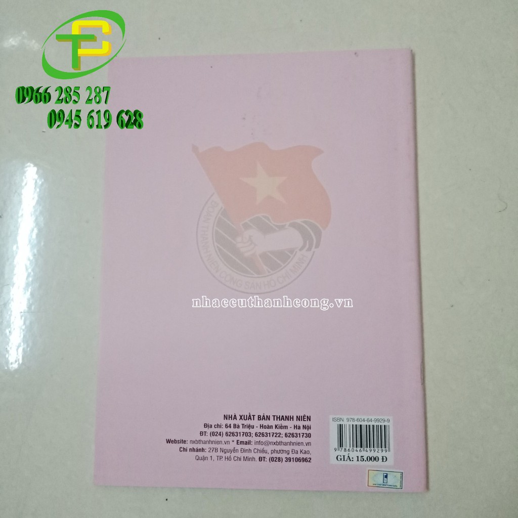 Sổ CHI ĐOÀN Màu Hồng Chuẩn Trung Uơng