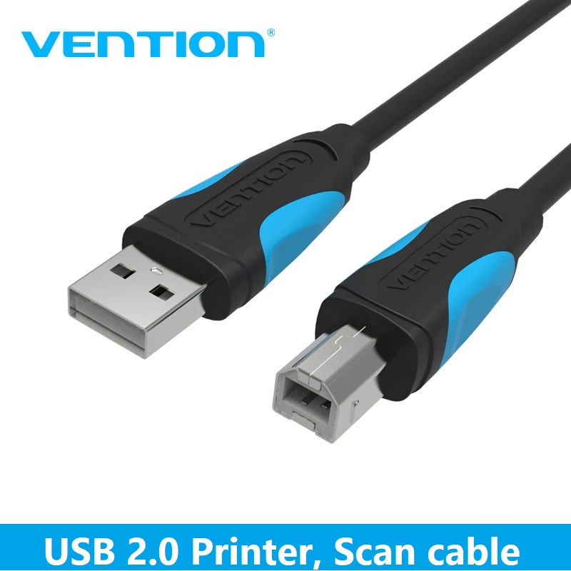 Usb - cáp máy in, ,máy fax, scan chuẩn usb 2.0 vention dài 1.5m đến 10m, chống nhiễu vas-a16-b