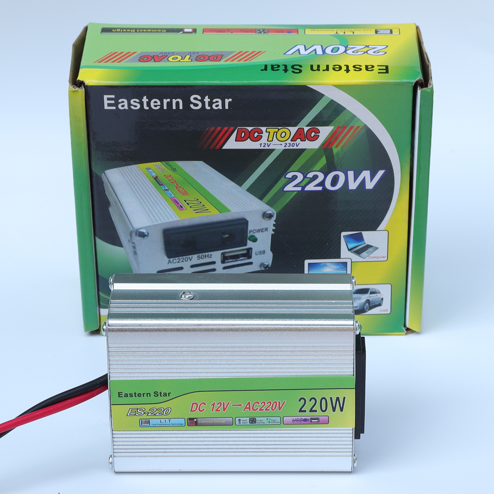 Bộ Chuyển Nguồn 12V-DC sang 220V-AC (220W)
