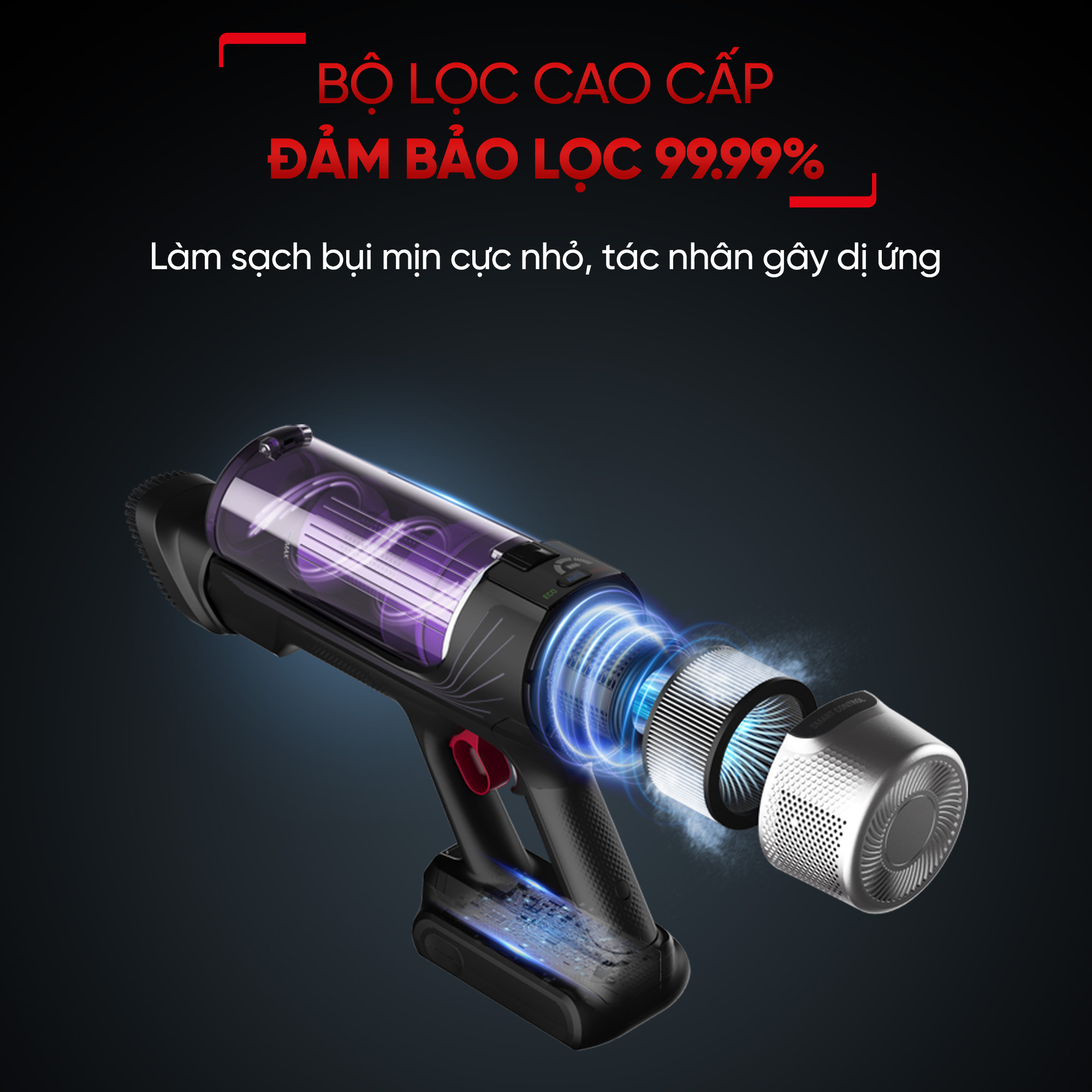 Máy hút bụi không dây X-force Flex 9.60 TY2039WO - Tím