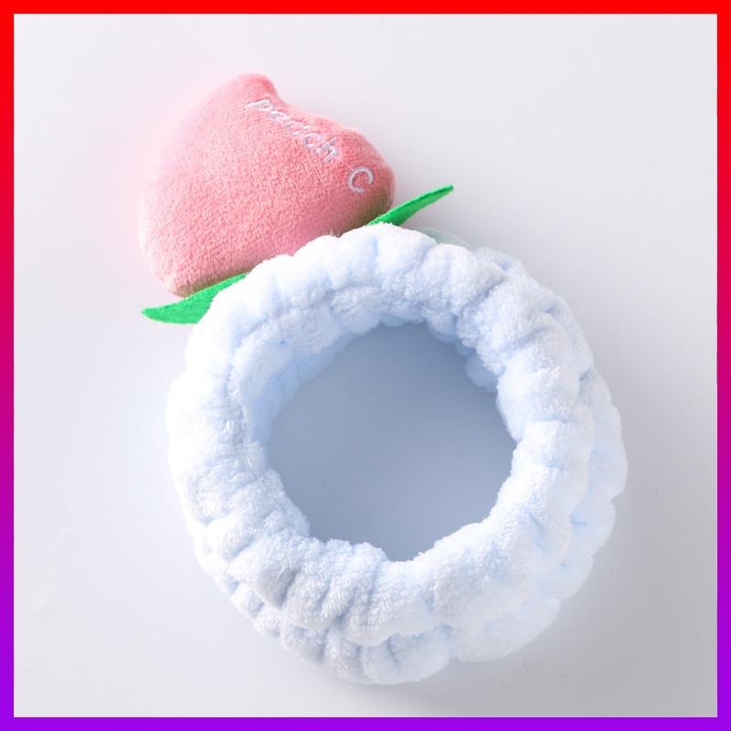 [HCM]Băng đô Vải nhung Đào PEACH 3D Xinh xinh - NHShop