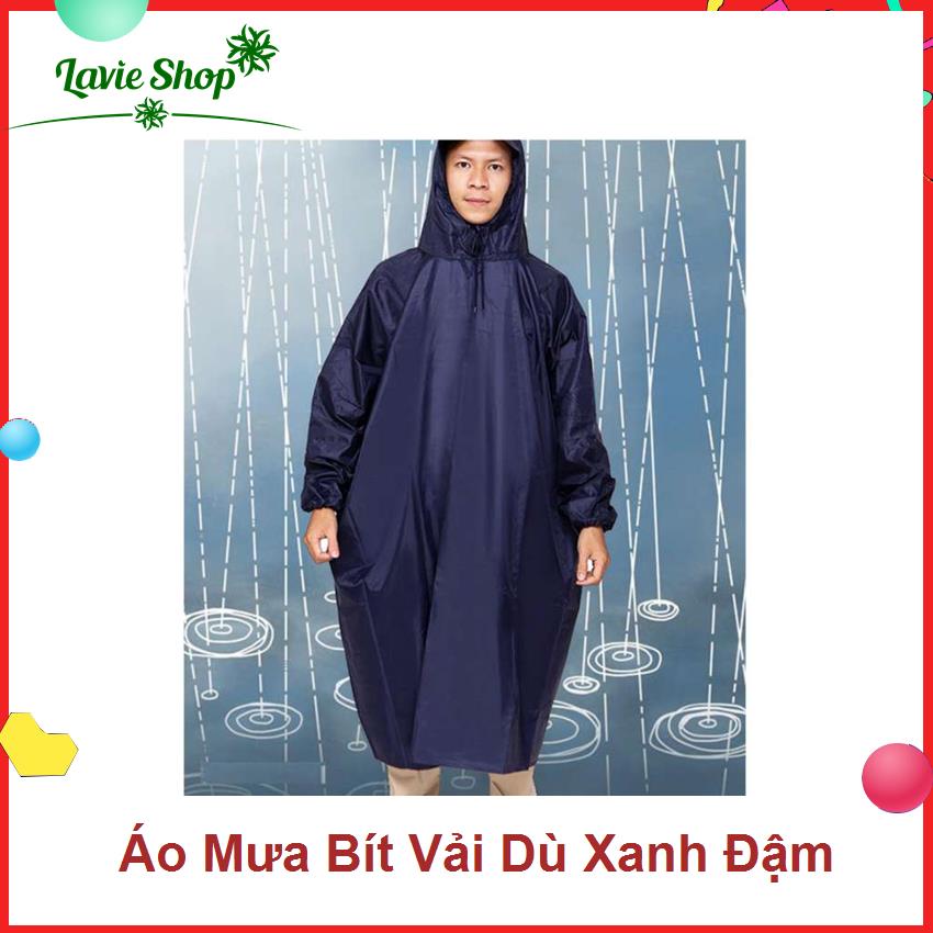 Áo Mưa Bít Vải Dù Siêu Bền  - Cao Cấp 1.4m