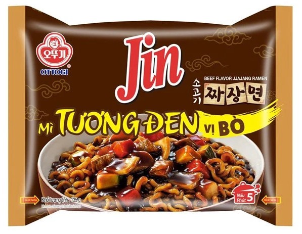 Combo 5 gói - Mì Tương đen vị Bò 135 g