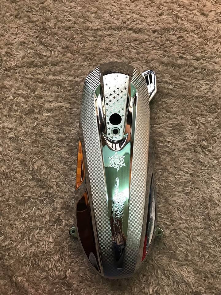 ốp lốc máy mạ crom xe air blade 2013 2014 2015