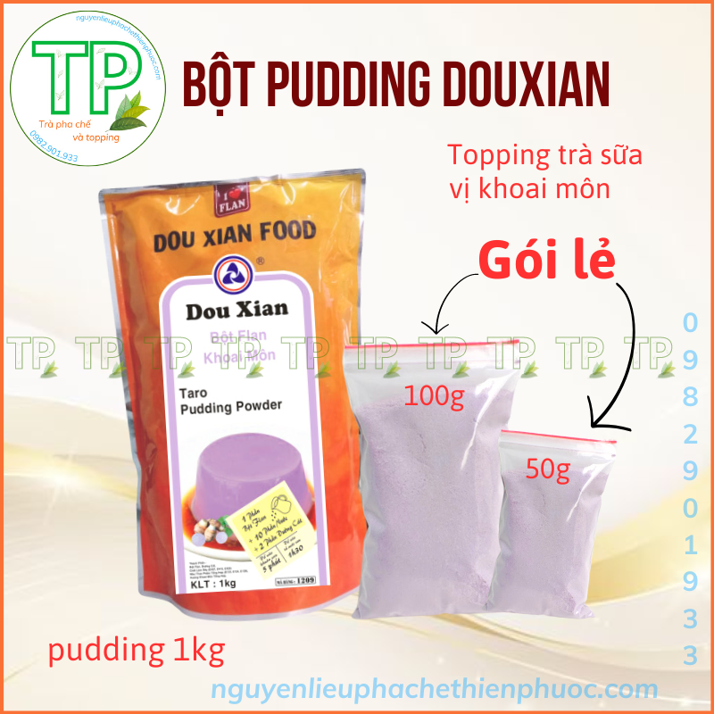 Bột pudding DouXian nhiều vị  - 100g