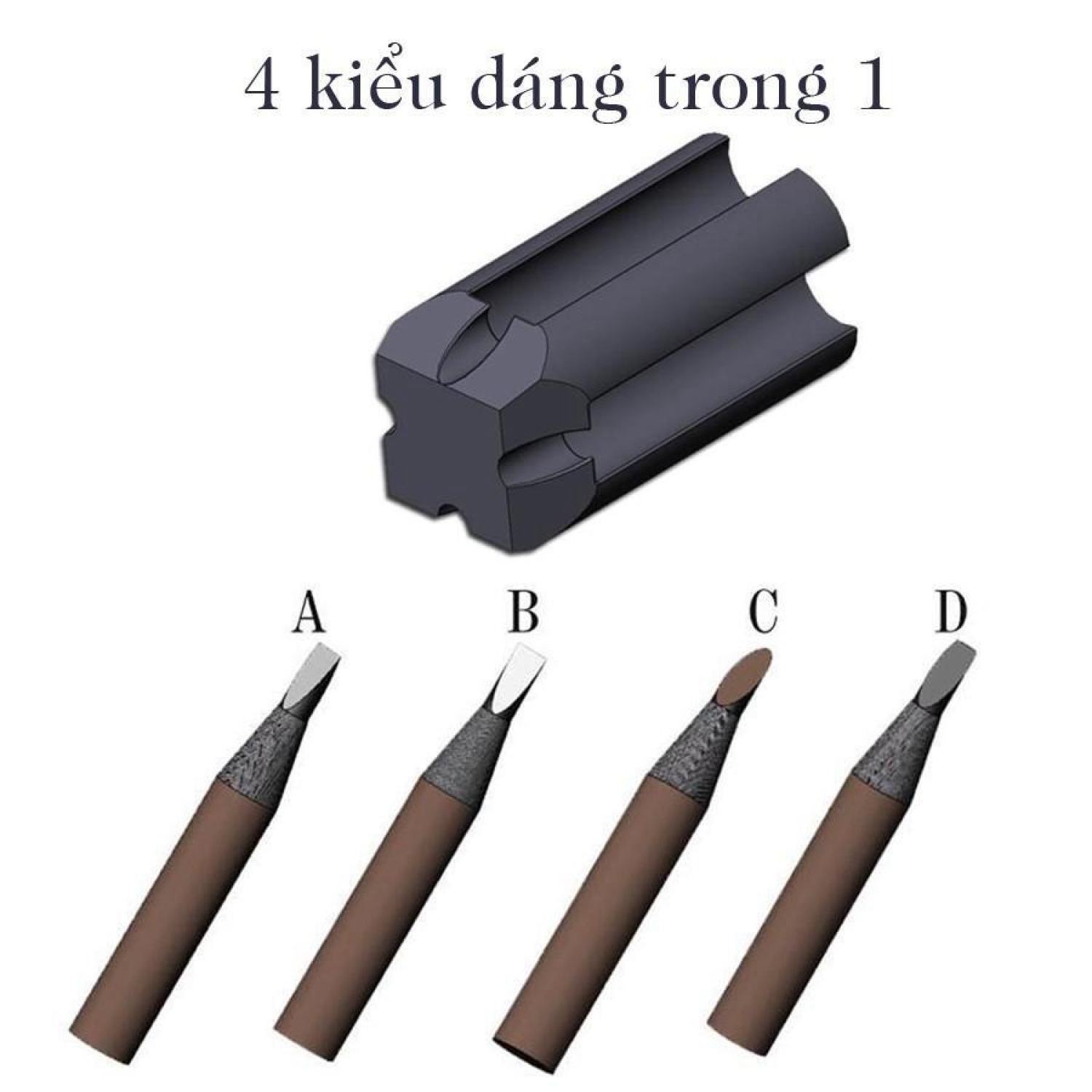 Gọt Chì Xé Gọt chì 4 kiểu dáng dùng trong phun xăm tiện lợi .