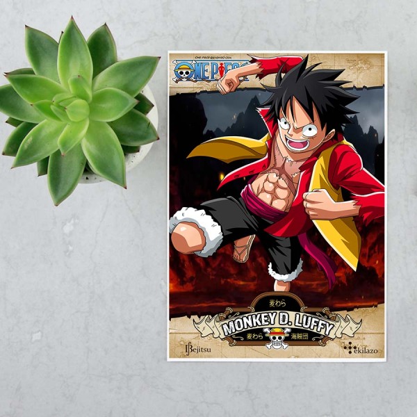 Poster Luffy Hình dán decal One Piece Luffy