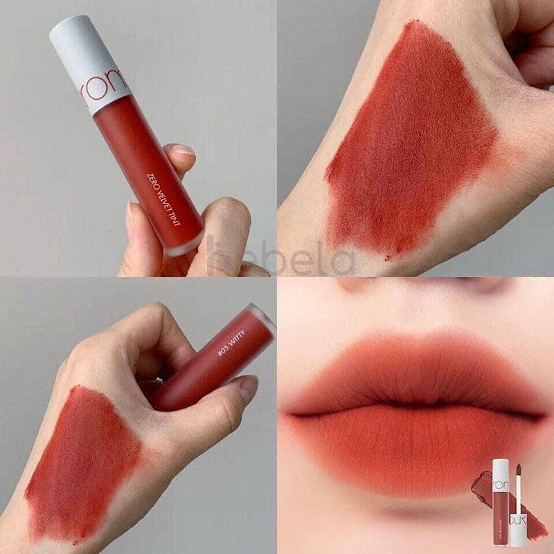 [6-11/12 VOUCHER GIẢM 8%]Son Kem Lì Romand Zero Velvet Tint No.5 Witty