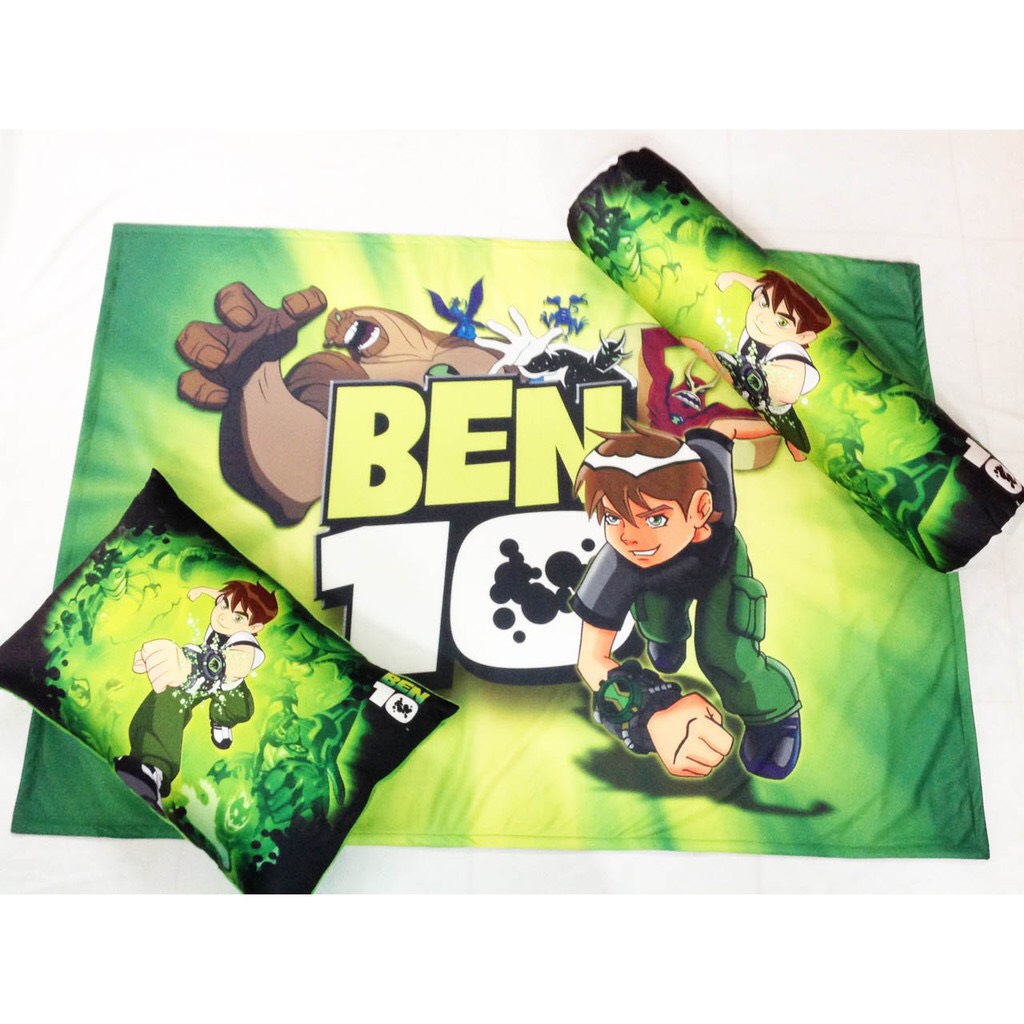 Set chăn gối Ben 10 cho bé mẫu giáo