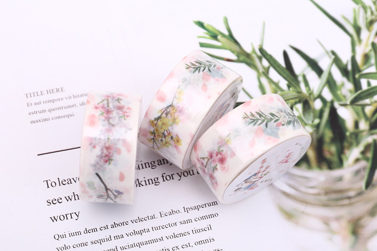 Băng keo trang trí - Washi tape mini miss ( trang trí sổ tay - sổ planner )
