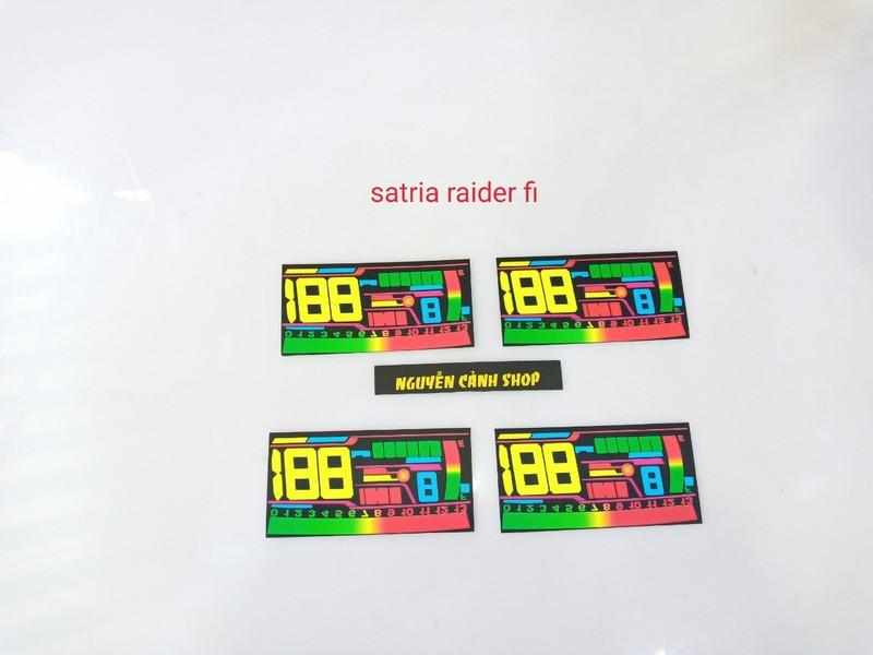 miếng dán đồng hồ led raider fi satria
