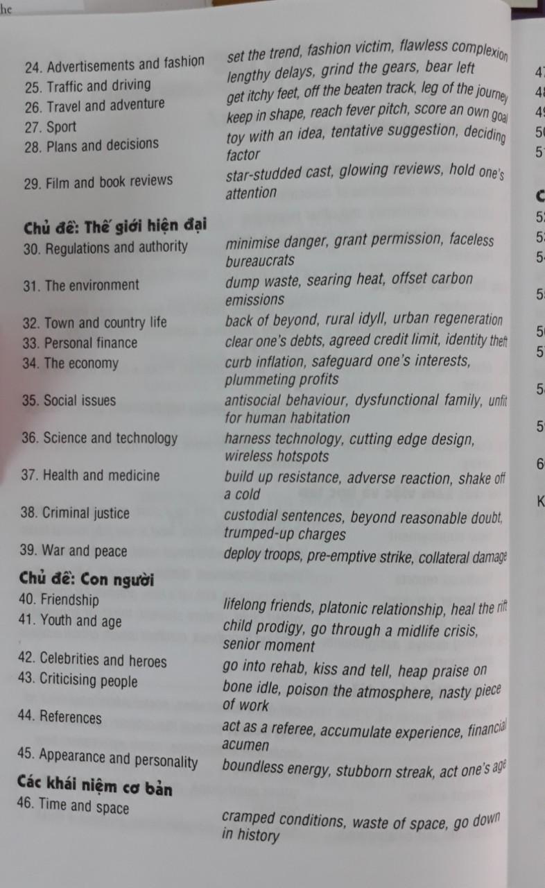 [HCM]Từ vựng tiếng Anh thực hành - English Collocations in Use - Advanced