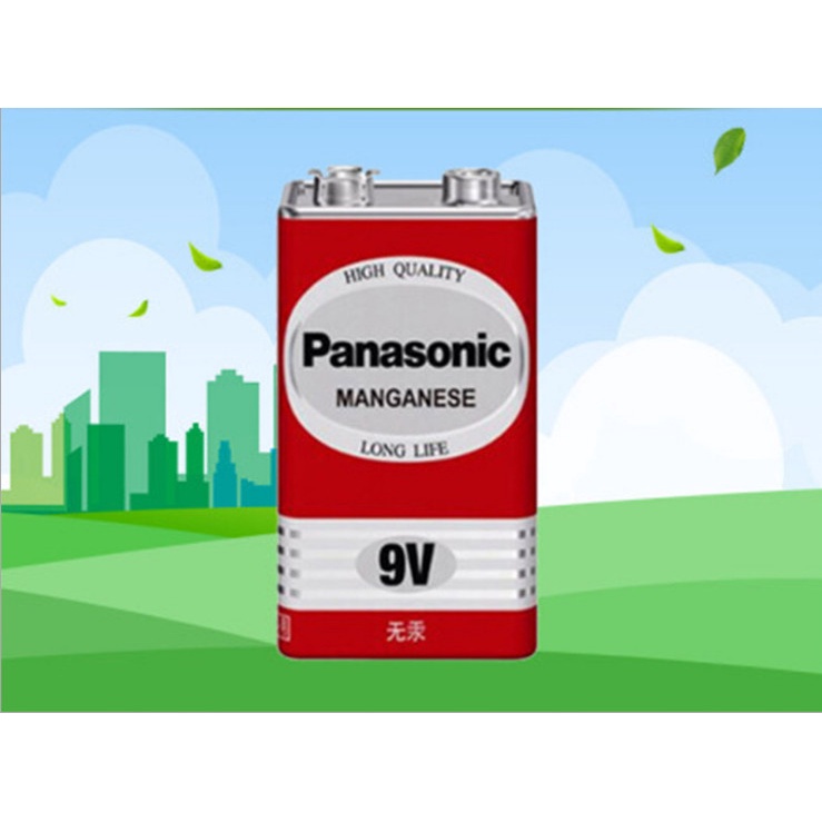 Pin panasonic 9v 6F22DT/1S [BẢO HÀNH 1 NĂM]