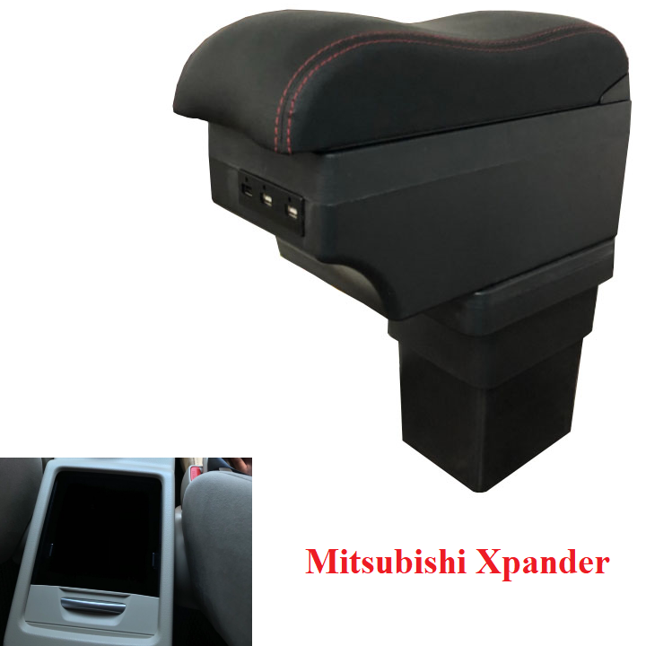 Hộp tỳ tay ô tô, xe hơi cao cấp Mitsubishi Xpander tích hợp 6 cổng USB