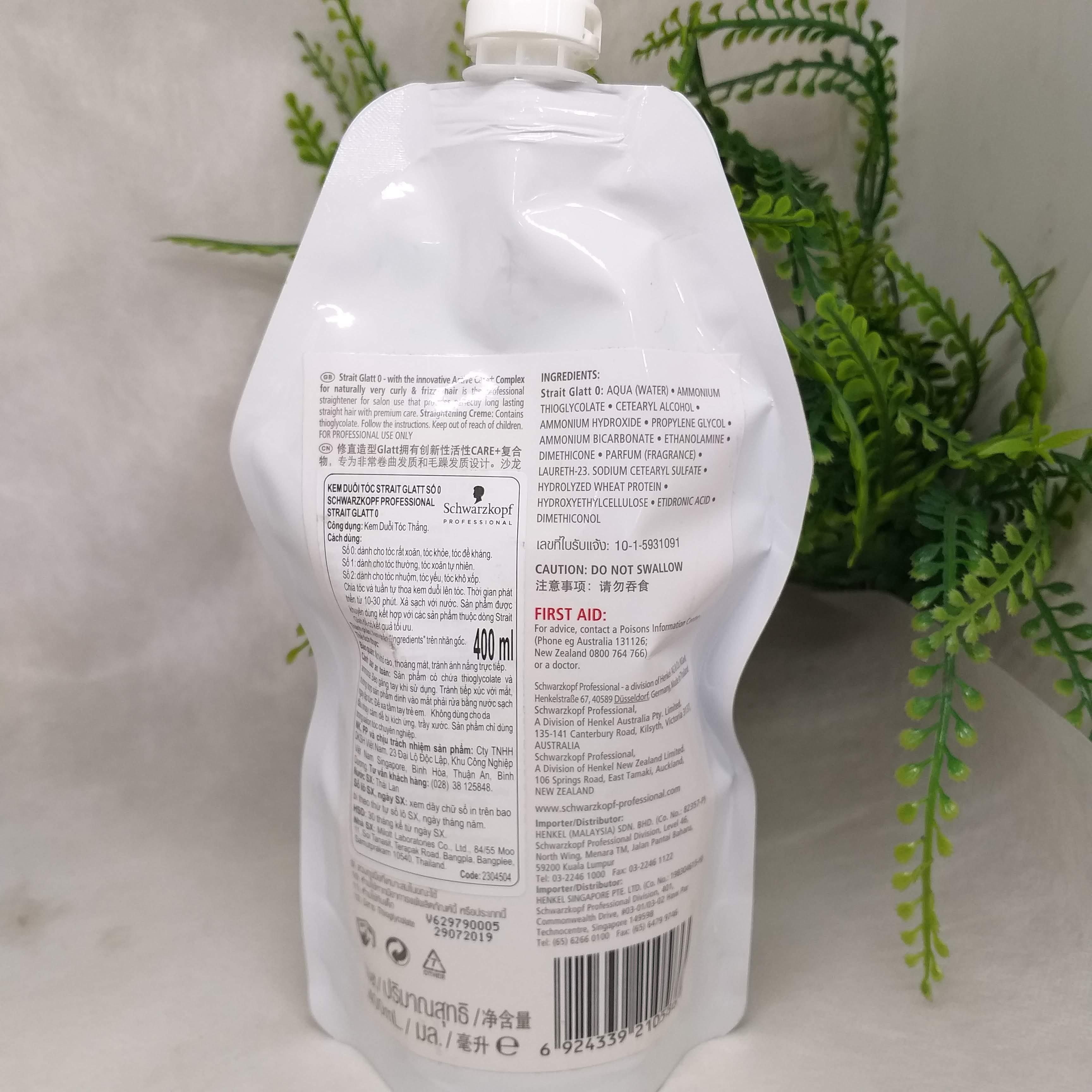 Kem duỗi tóc Glatt 400ml ( Bước số 1 )
