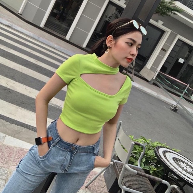 [HCM]Áo lệch vai khoét ngực