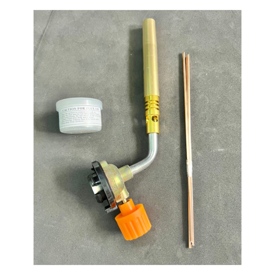 Đèn khò hàn ống đồng - Đầu khò lửa - Sử dụng bình gas mini