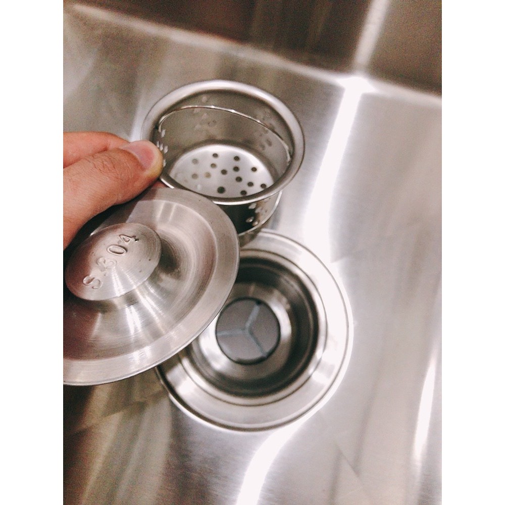 Chậu rửa bát KOREA inox đúc 2 hố SUS 304