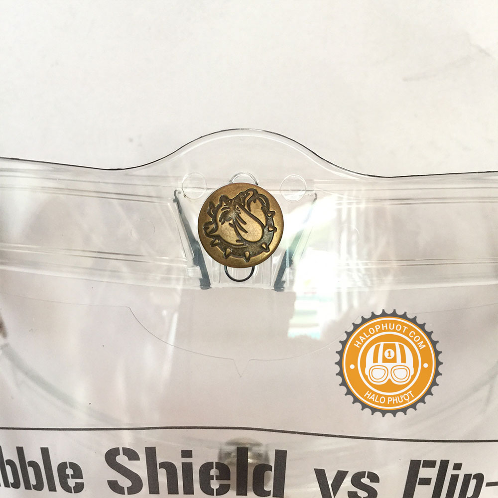 Kính Flat Eagle Bulldog Chính Hãng (gắn nón 3/4)