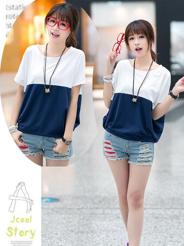 Áo thun nữ 2 màu kiểu cánh dơi A01