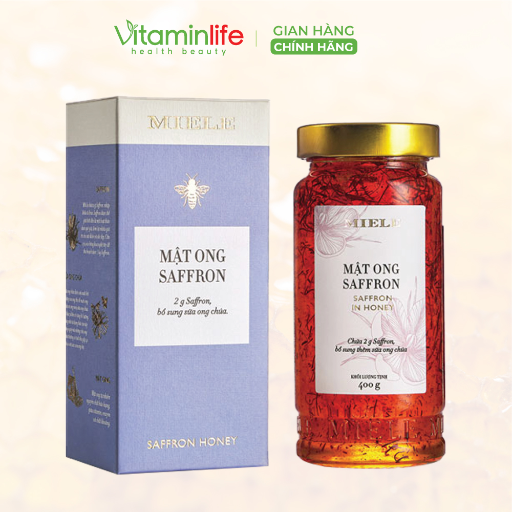 Mật Ong Saffron Miele 250g - 400g - Hàng Chính Hãng VitaminLife
