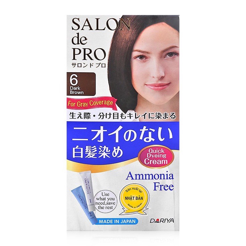 thuốc nhuộm tóc phủ bạc salpn de pro