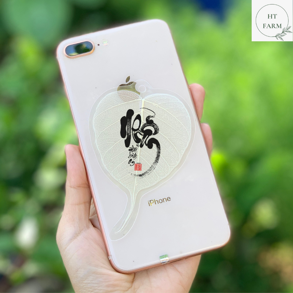Lá bồ đề thư pháp - chữ nhẫn