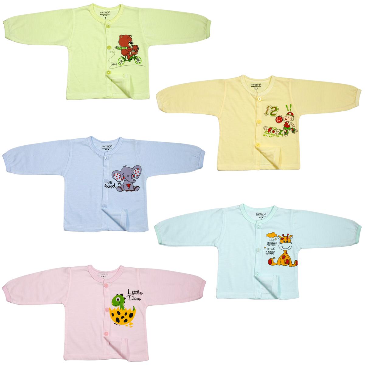 Áo Tay Dài Màu cho bé trai bé gái sơ sinh từ 2-7kg ADM áo dài tay cho bé sơ sinh