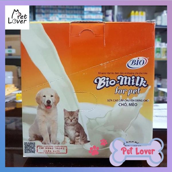 [FREESHIP] Sữa Bột Cung Cấp Vitamin Đạm Béo Và Khoáng Cho Chó Mèo Bio Milk For Pet 100g - Petlover-