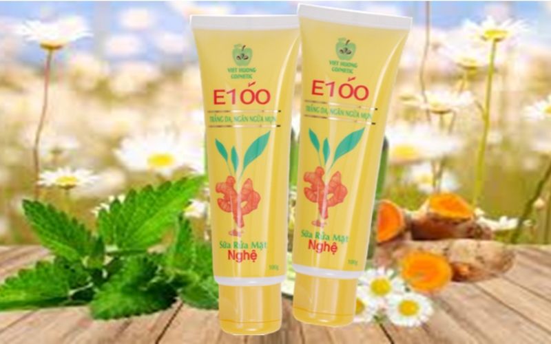Sữa rửa mặt nghệ E100 100g