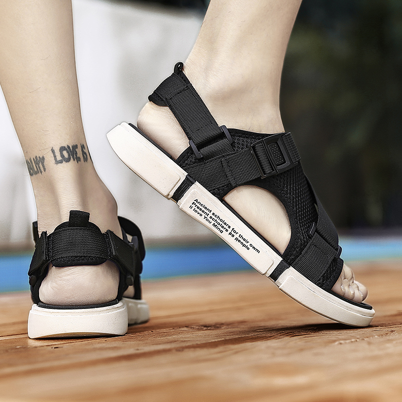 Dép sandal unisex  quai "LƯỚI” thoáng khí đi mùa hè học sinh thời trang phong cách Hàn Quốc cực TH-Shoes