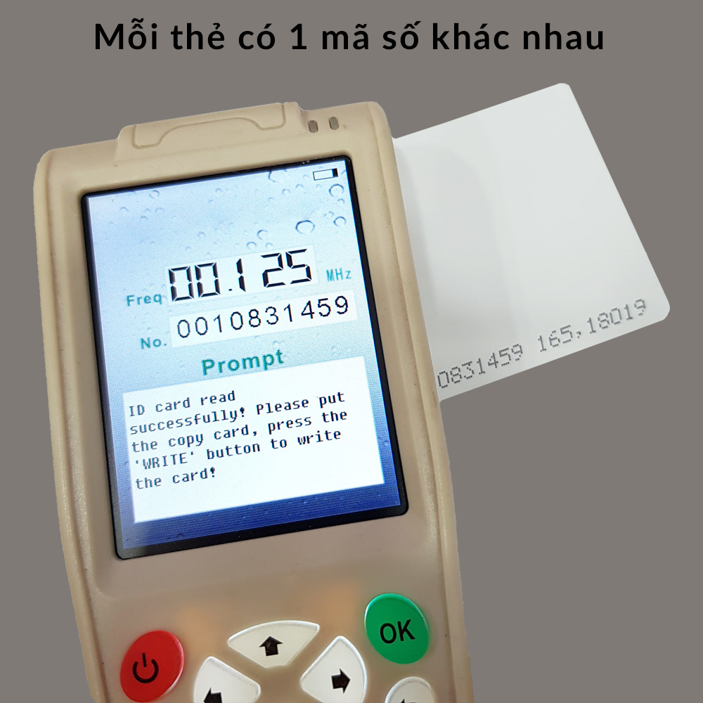 COMBO 5 Thẻ từ RFID 125Khz  mã số cố định