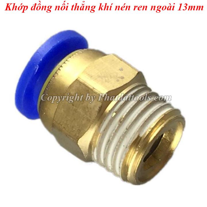 Five pin pneumatic straight fitting connector 1 13mm thread