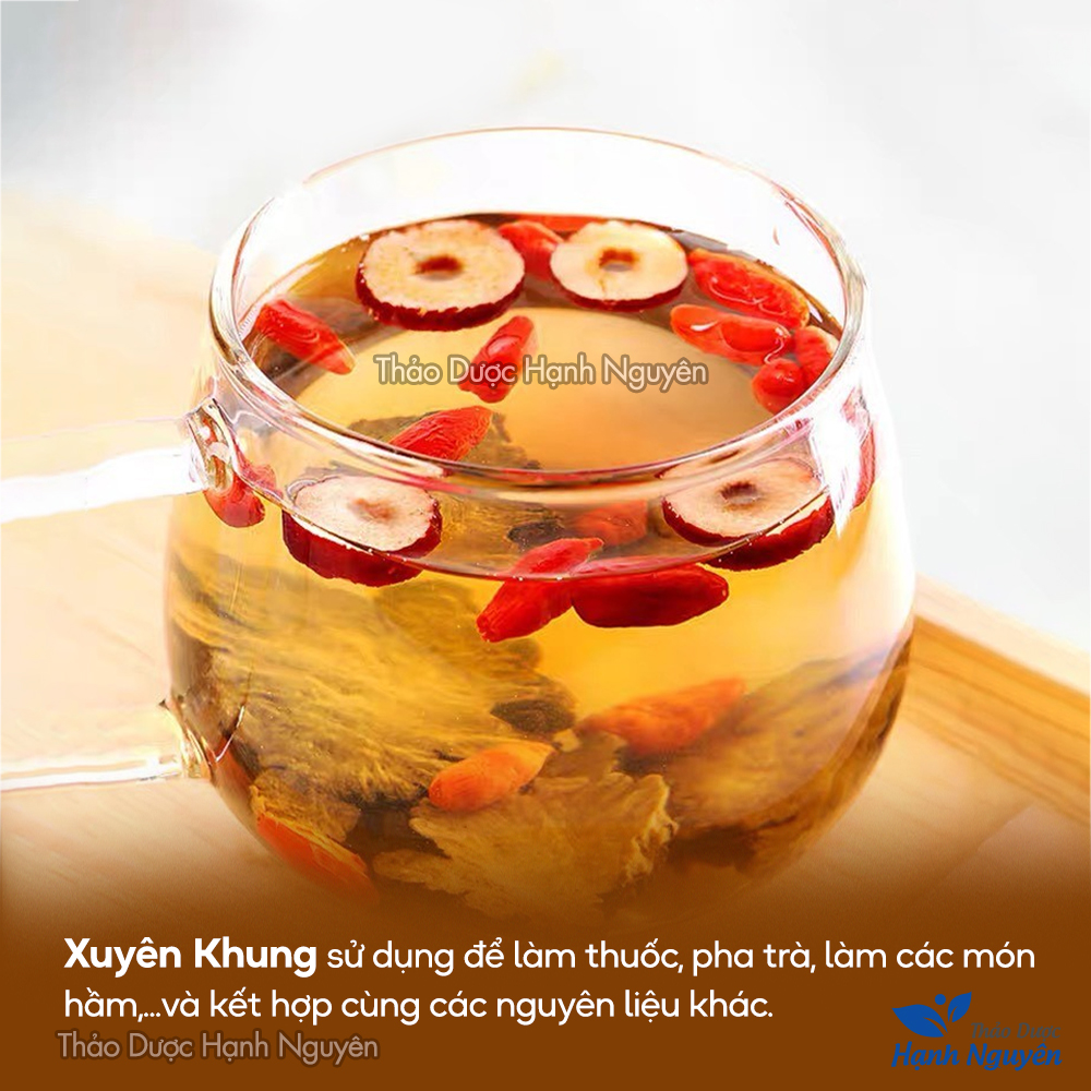 Xuyên khung thái lát 500g, khô, sạch, thơm, giúp lưu thông khí huyết, máu, giảm đau đầu, điều kinh