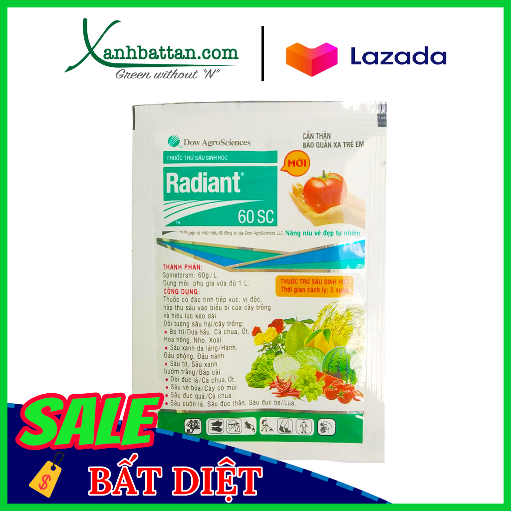 Chế phẩm Trừ Bọ Trĩ Và Rệp Sáp Radiant Gói 15 ml