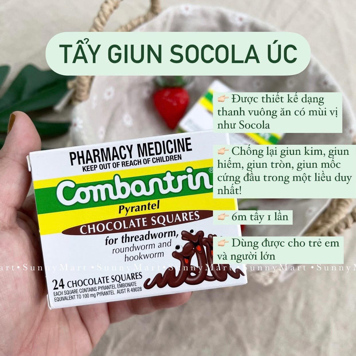 SỔ GIUN DẠNG THANH SOCOLA ÚC COMBATRIN CHO BÉ TỪ 1 TUỔI