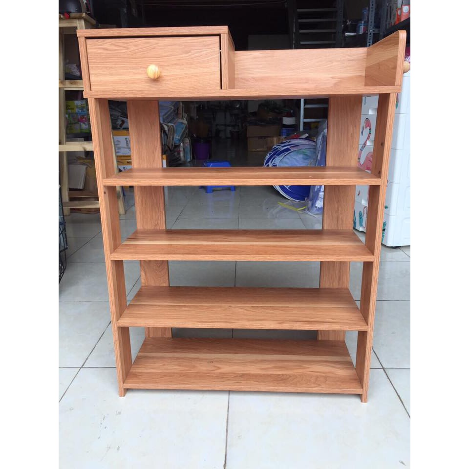[HCM]KỆ GIÀY GỖ 5 TẦNG