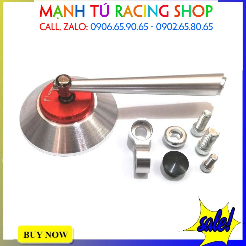 Gương chiếu hậu xe máy tròn Rizoma mini thời trang nhôm cao cấp cho xe Wave AB Airblade SH SH Mode...