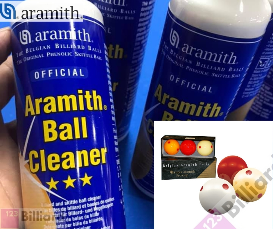 [SIÊU THỊ BIDA] Sữa lau bi Aramith Ball Cleaner chai 250ml [VỆ SINH BI]